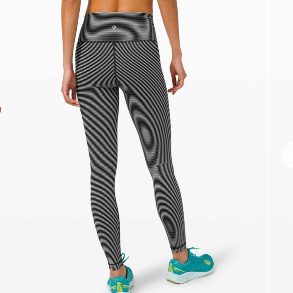 lululemon leggings | 2 b&w striped